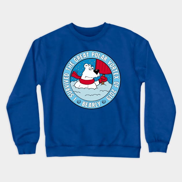 Survived 2019 Polar Vortex Crewneck Sweatshirt by DavesTees